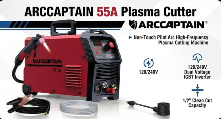 ARCCAPTAIN 55A Plasma Cutter Review