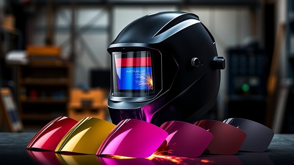 Antra auto darkening welding helmet features for TIG MIG MMA and plasma work
