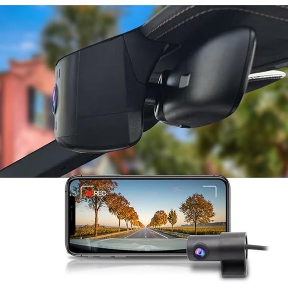 Fitcamx 4K+1080P Dash Cam for Porsche 911