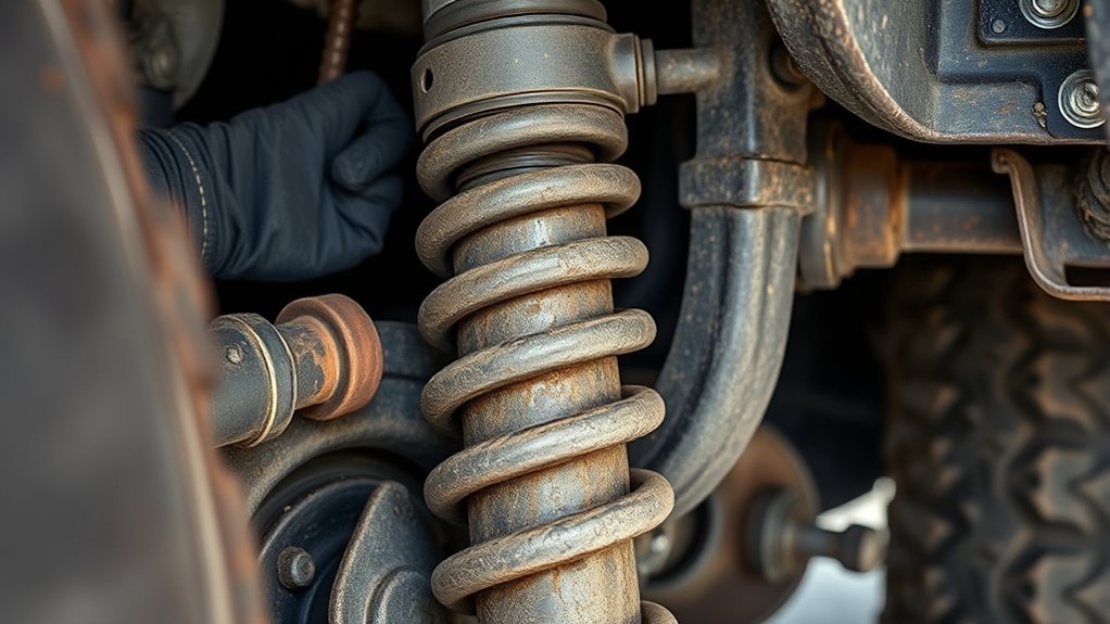 signs of shock wear on a Ford F350 suspension