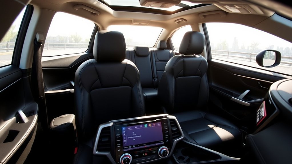 Toyota RAV4 two-row interior with five-passenger seating