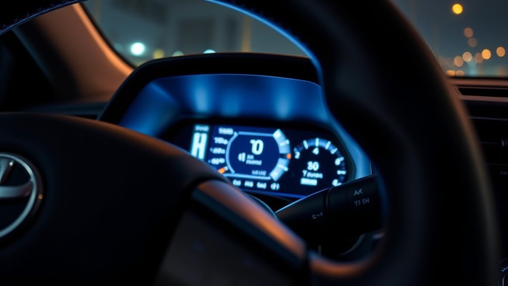 Toyota RAV4 multi-information display and trip computer controls