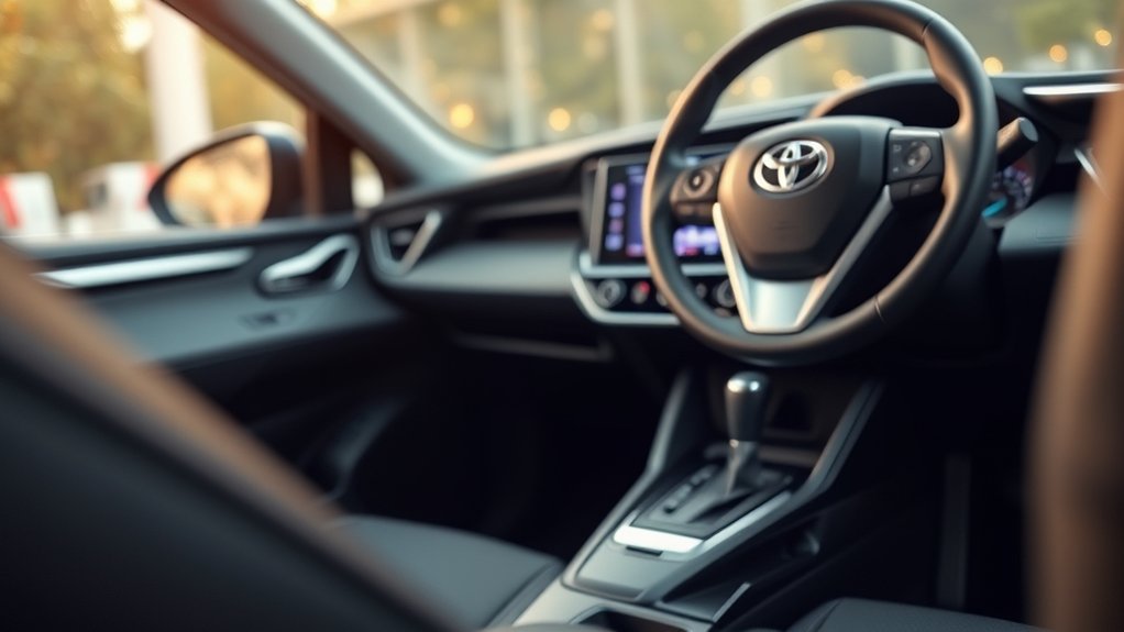 Toyota RAV4 Brake Hold button beside the electronic parking brake