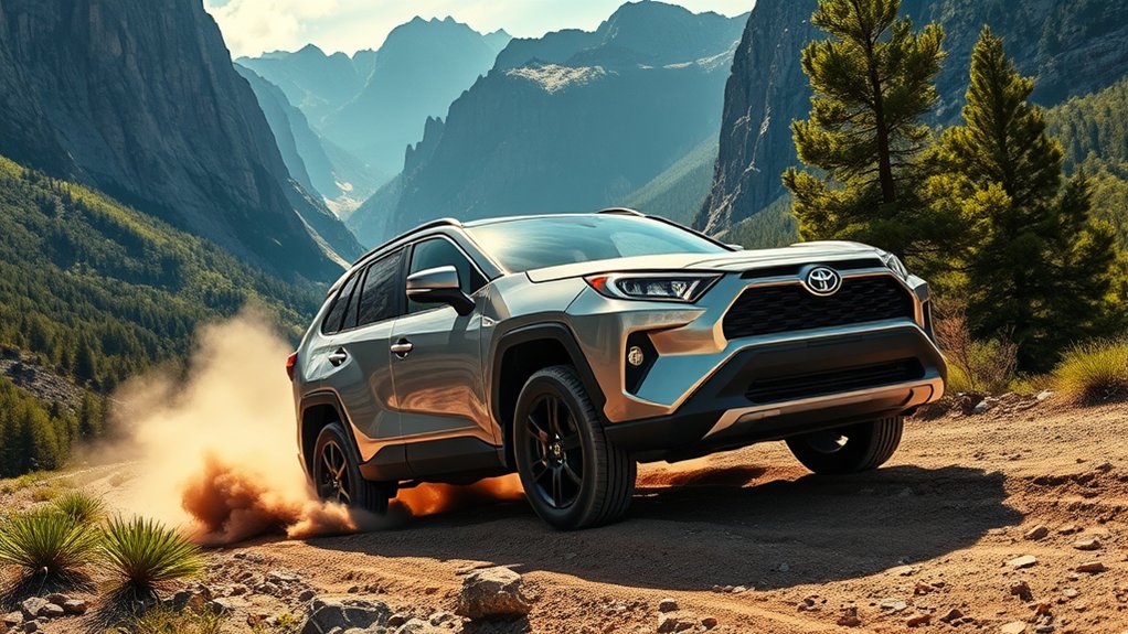 Toyota RAV4 AWD system distributing torque for added traction