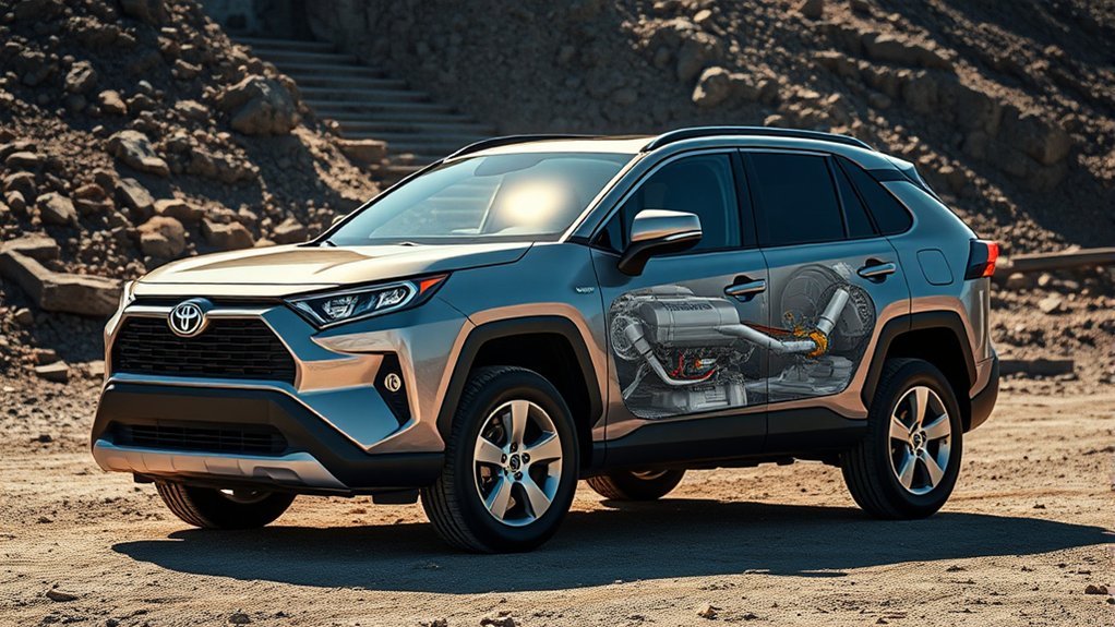 Toyota RAV4 Hybrid Electronic On-Demand AWD rear electric motor system