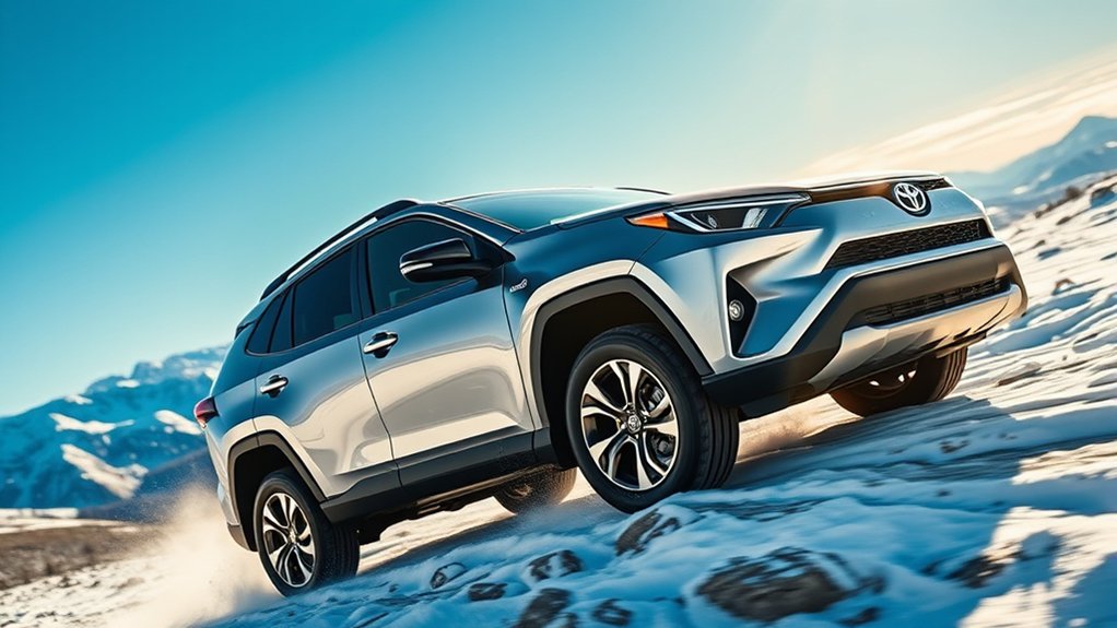 Toyota RAV4 equipped with all-wheel drive
