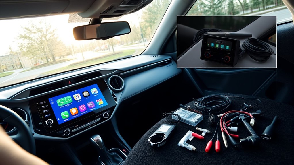 Apple CarPlay installation process for a Toyota RAV4