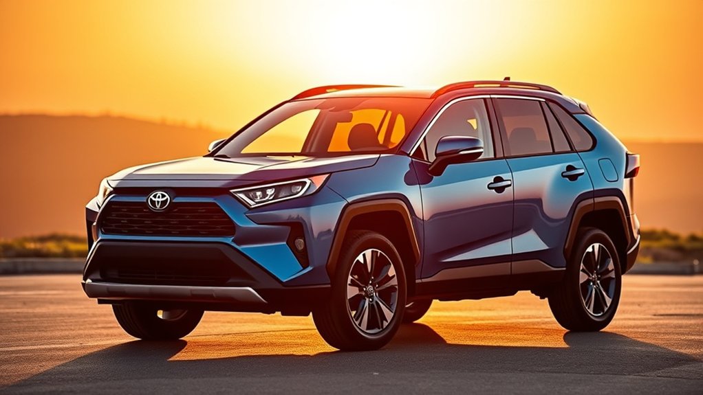 Redesigned 2026 Toyota RAV4 exterior with LED lighting