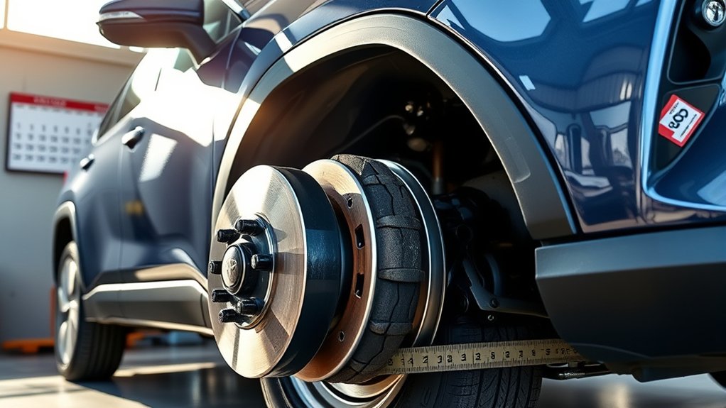 Toyota RAV4 brake pad lifespan and wear inspection