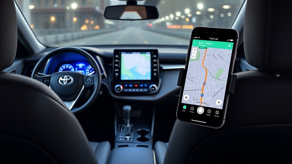 Built-in Cloud Navigation display in a 2023 Toyota RAV4