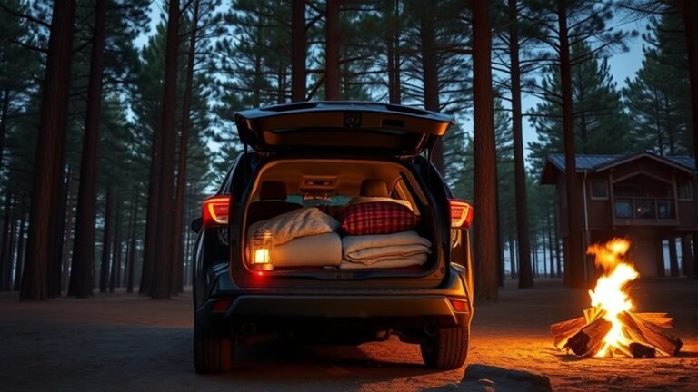 car camping in rav4
