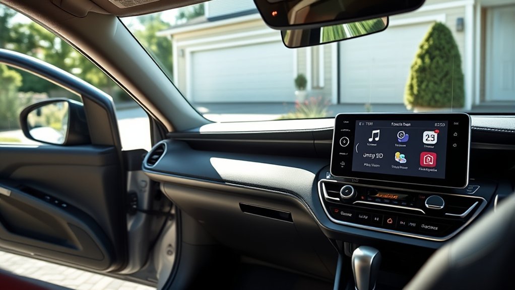 Toyota RAV4 dashboard illustrating the move from an in-dash CD player to digital audio