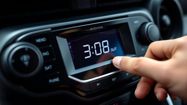 change toyota rav4 clock