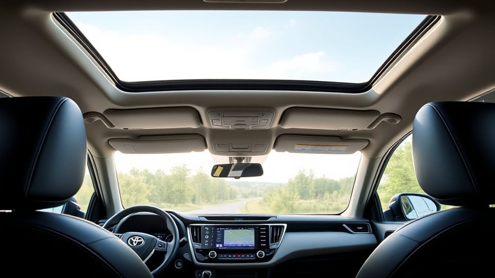 Comfort and convenience controls inside a Toyota RAV4 XLE
