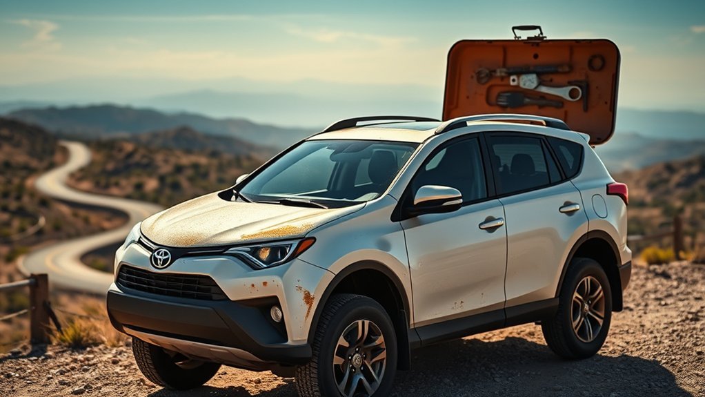 Inspection of common problems on an older Toyota RAV4