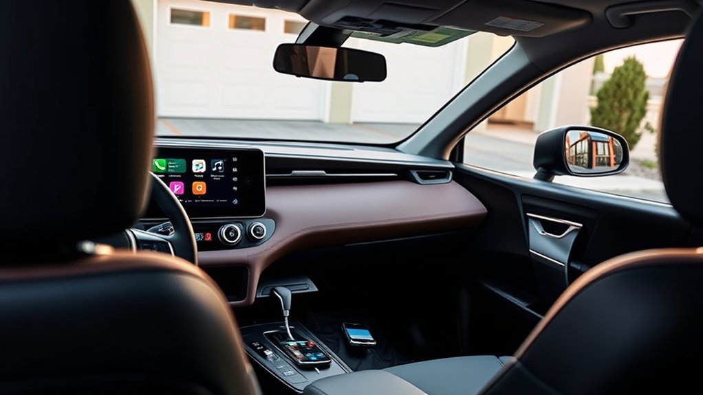Apple CarPlay navigation and media interface displayed in a Toyota RAV4