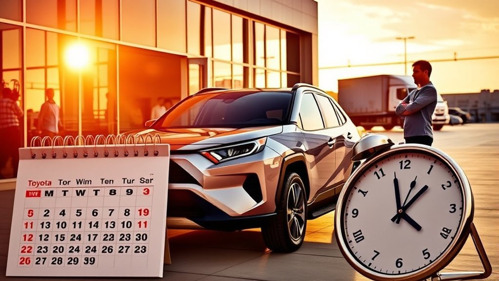 Buyer contacting a Toyota dealer for RAV4 Plug-in Hybrid delivery updates