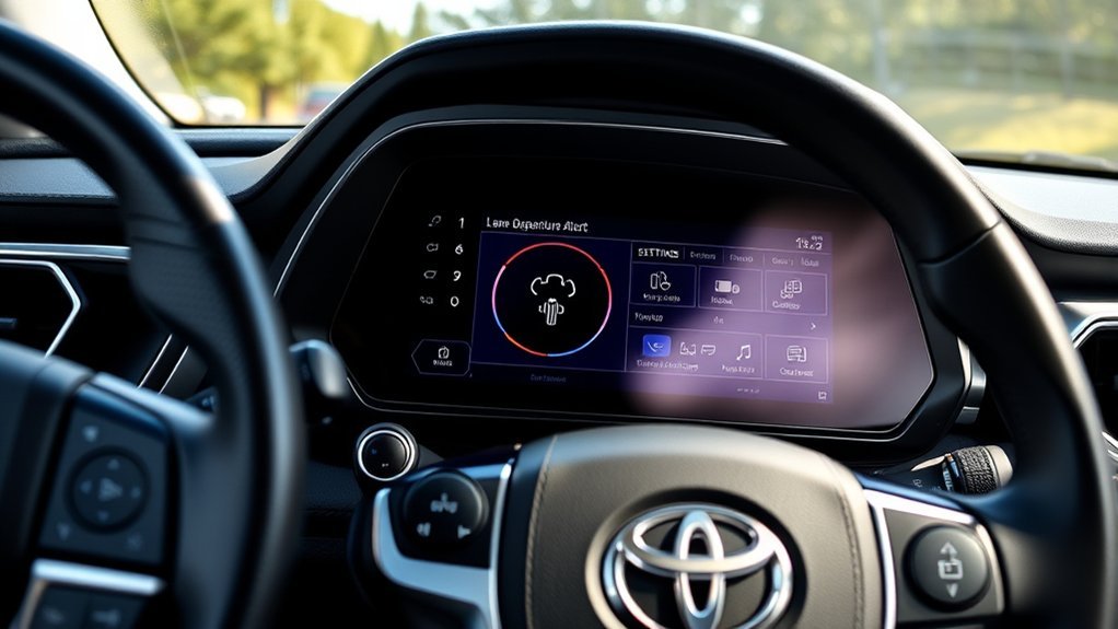 customize lane departure alerts