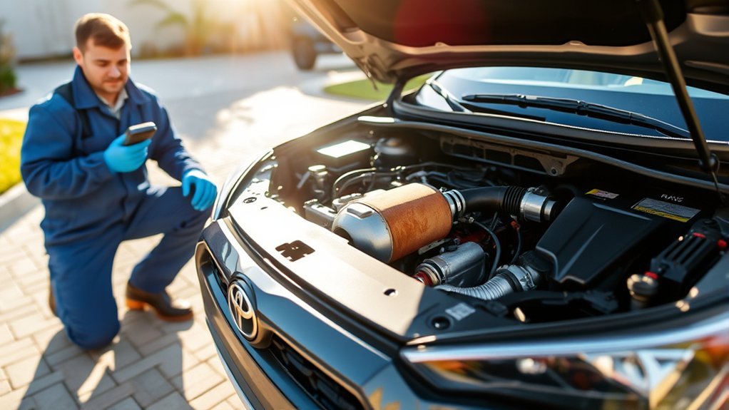 Diagnosing Toyota RAV4 catalytic converter and emissions faults