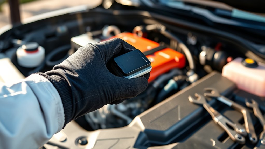 Disconnecting an ignition coil electrical connector on a Toyota RAV4