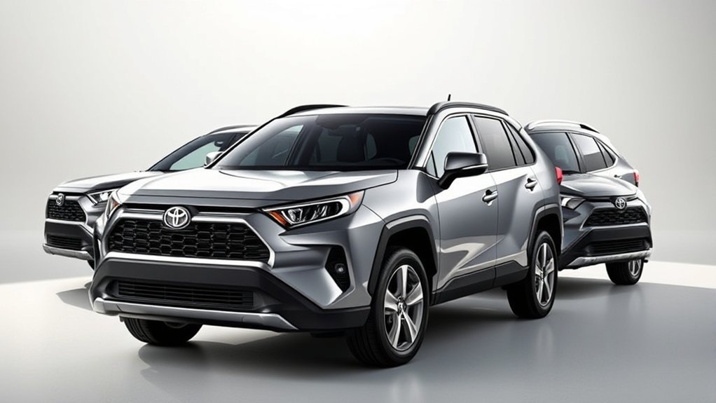 2026 Toyota RAV4 core, rugged, and sport trim designs