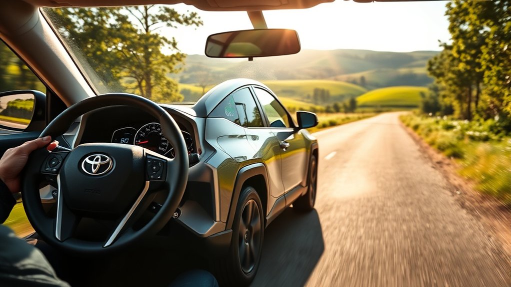 Toyota RAV4 using Eco Mode for fuel-efficient driving