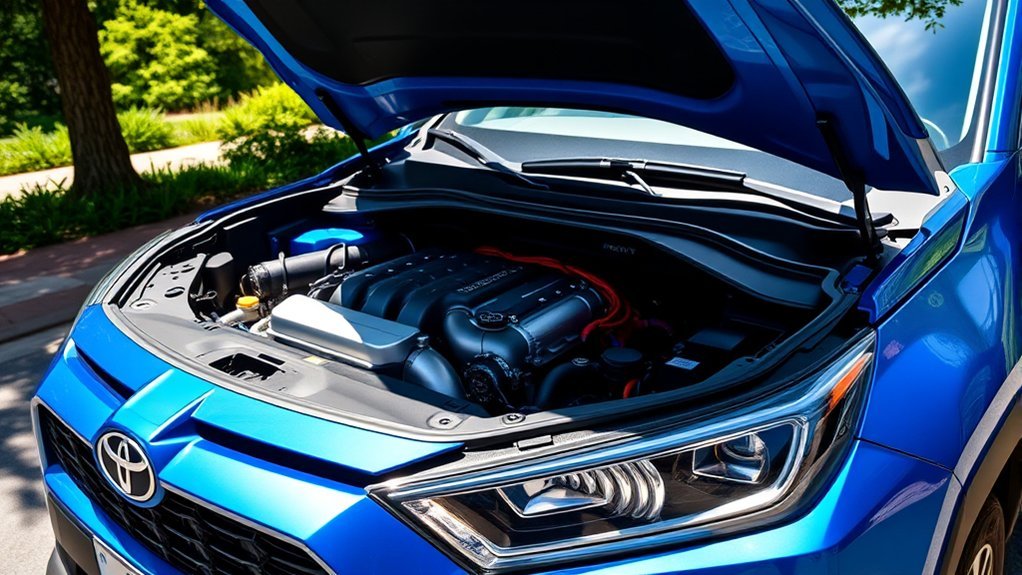 Toyota RAV4 Hybrid four-cylinder engine with electric drive system