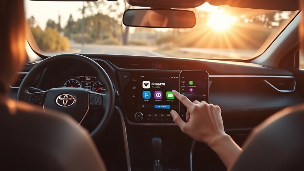 Toyota RAV4 SiriusXM account and notification settings