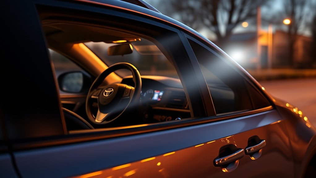 Toyota RAV4 anti-theft devices including a steering lock and vehicle tracker
