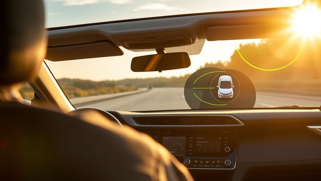 Toyota RAV4 Dynamic Radar Cruise Control assisting with highway speed and spacing