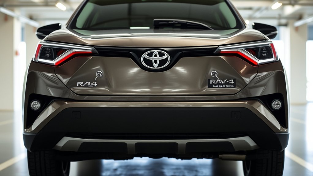 Toyota RAV4 parking-assist safety features during low-speed maneuvering