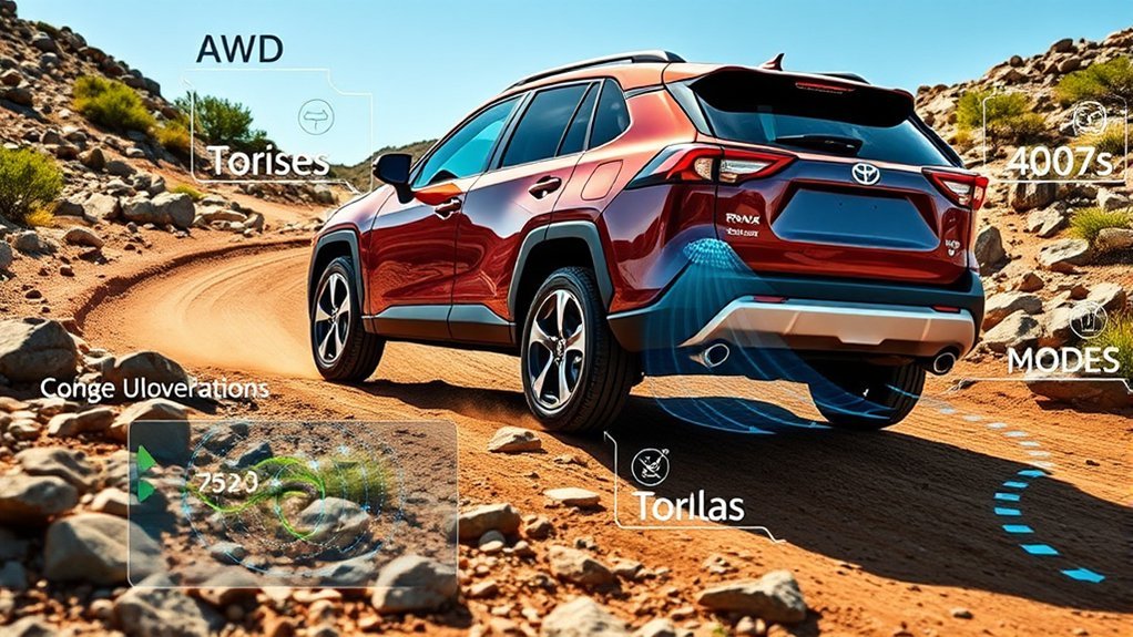 Toyota RAV4 Dynamic Torque Vectoring improving rear-wheel traction during a turn