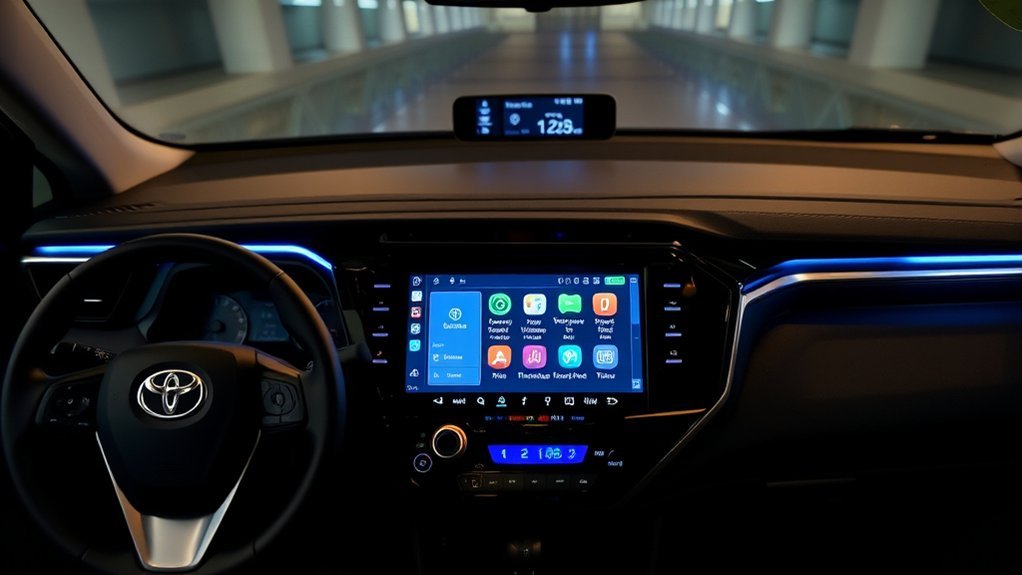 Toyota RAV4 Entune interface compared with the Toyota app