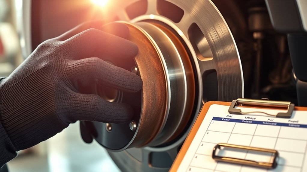 Toyota RAV4 disc brake pad, caliper, and rotor components