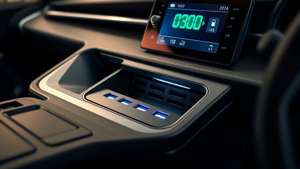 fast charging usb ports