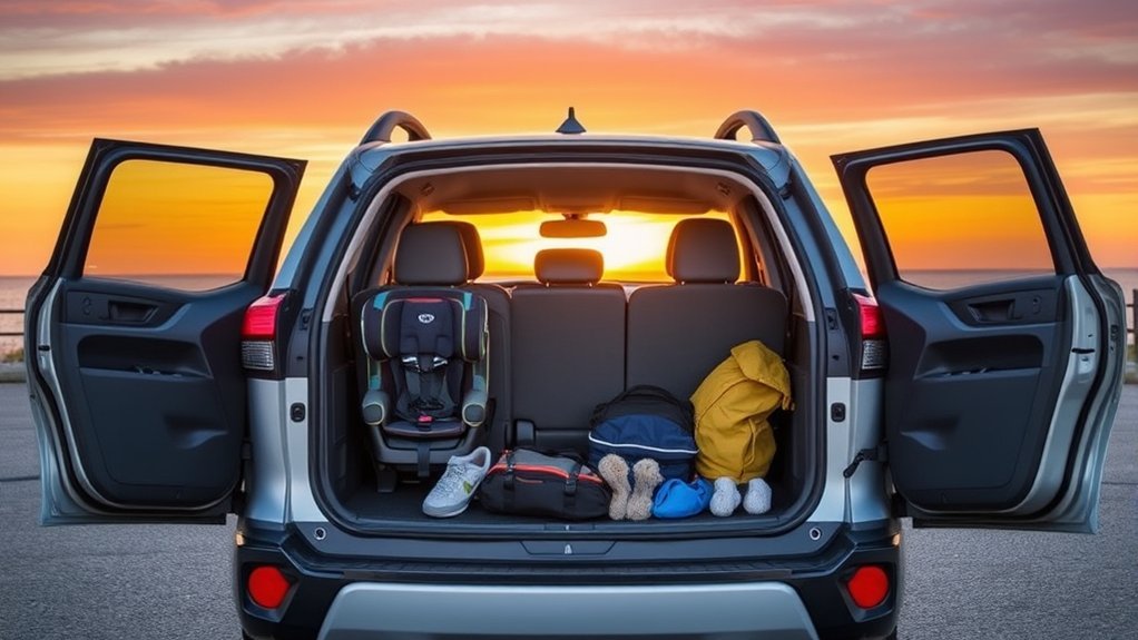 Toyota RAV4 two-row cabin with seating for five passengers
