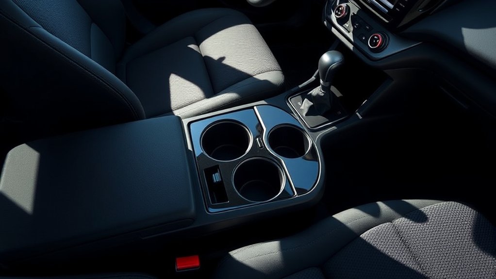 four cup holders provided