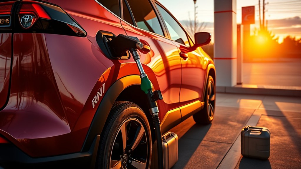 Factors that affect how many gallons a Toyota RAV4 accepts