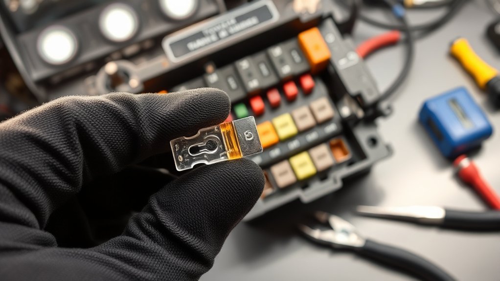 Tools for safely inspecting a Toyota RAV4 fuse