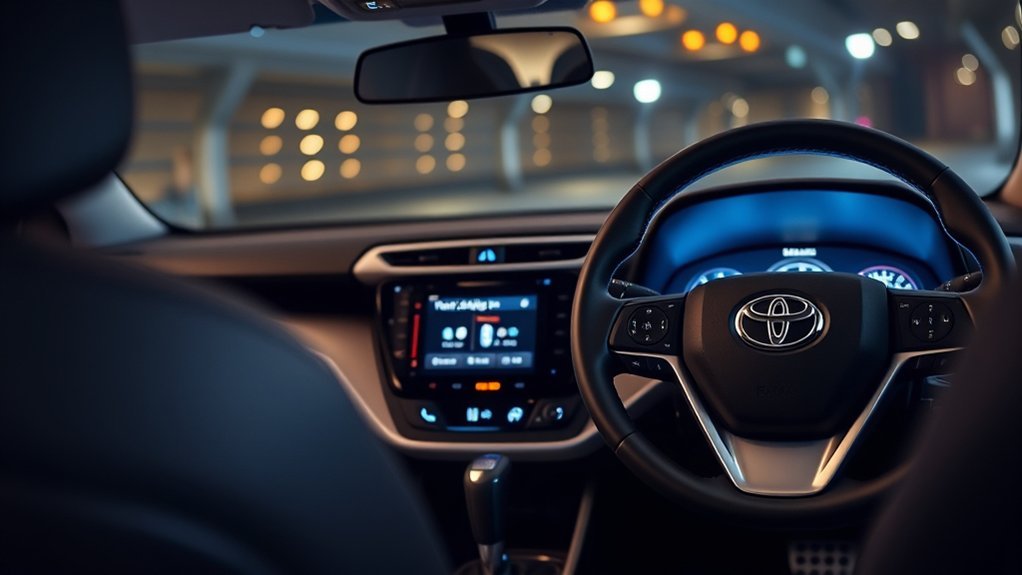 Toyota RAV4 phone controls used for Bluetooth hands-free calling