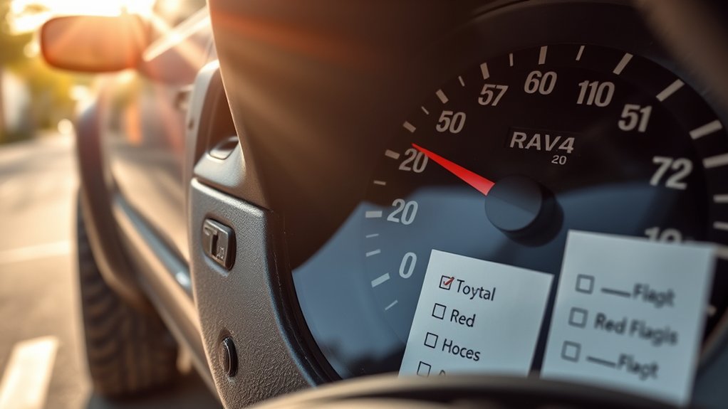 high mileage rav4 wear indicators