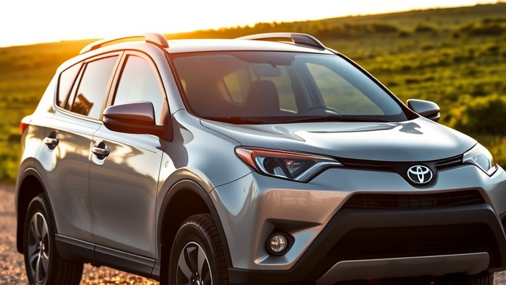Inspection of a high-mileage Toyota RAV4 for mechanical wear and body damage