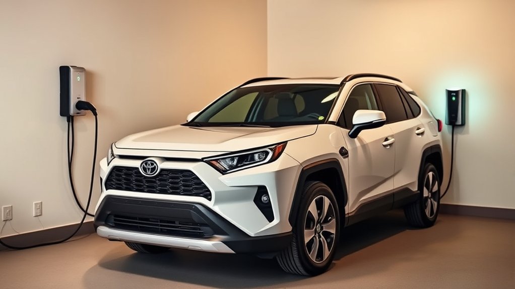 Toyota RAV4 Plug-in Hybrid home charging setup