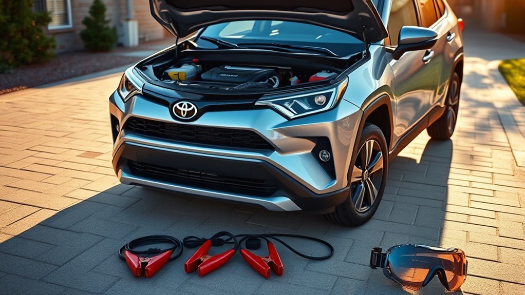 Toyota RAV4 Hybrid 12-volt and traction-battery maintenance overview