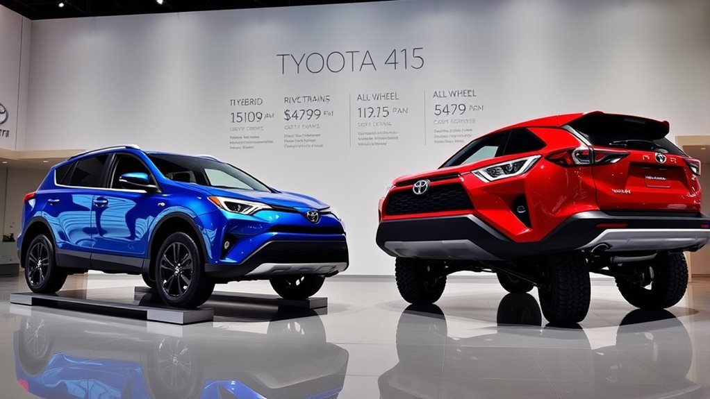 Toyota RAV4 Hybrid, Plug-in Hybrid, and gas AWD comparison