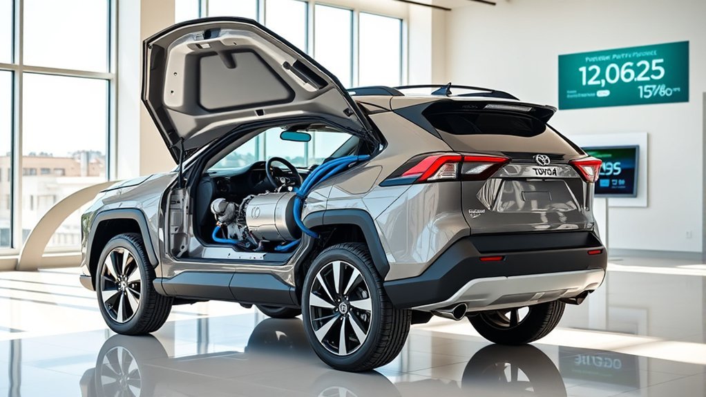 2026 Toyota RAV4 2.5-liter hybrid powertrain with electric motors