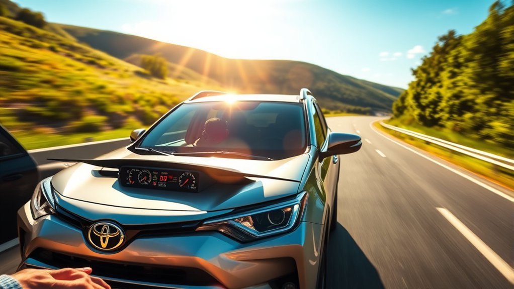 2026 Toyota RAV4 Hybrid showing its fuel-efficient compact SUV design
