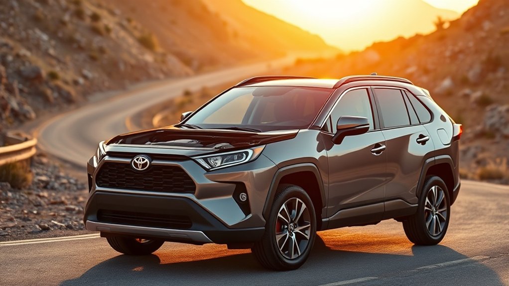 2026 Toyota RAV4 accelerating with hybrid electric power