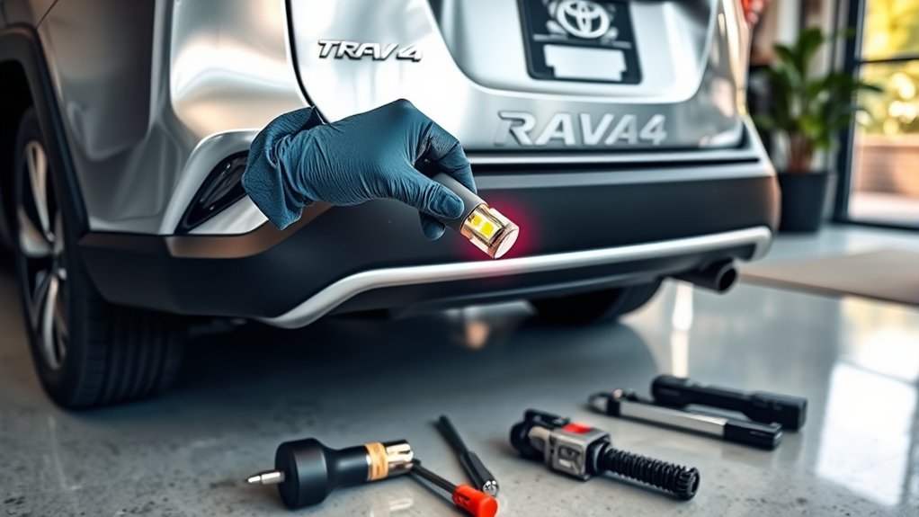 install license plate bulb