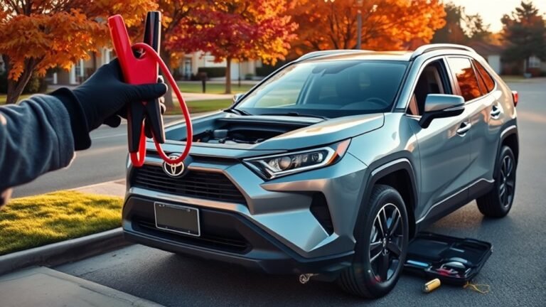 jump starting rav4 hybrid
